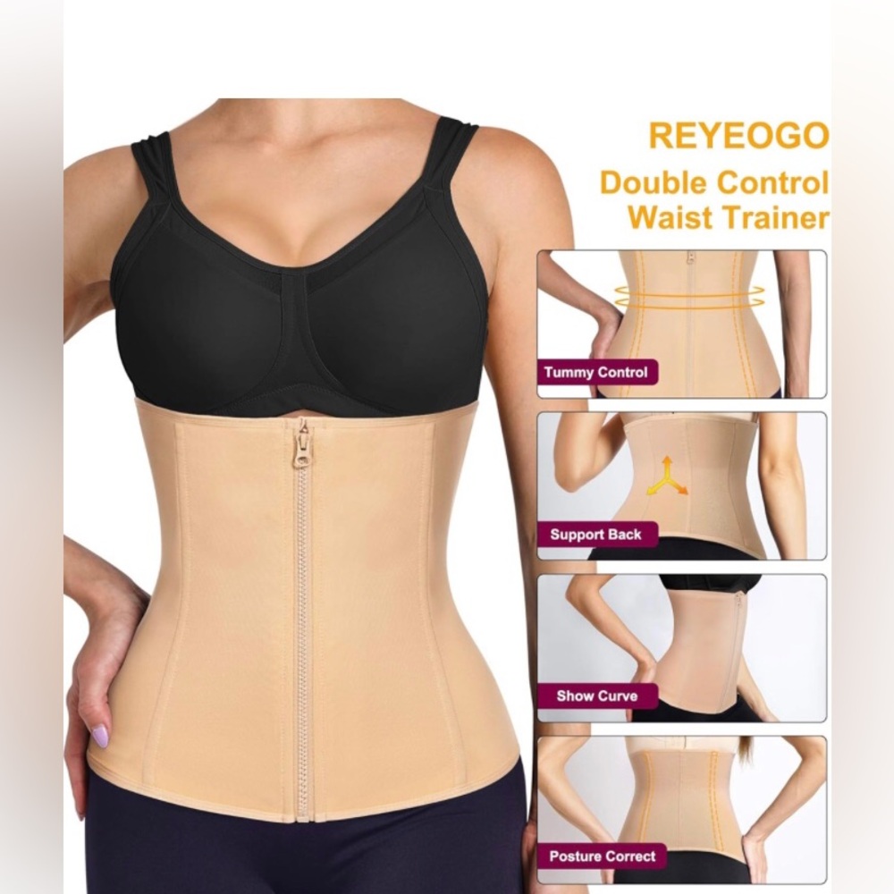 REYEOGO WOMENS SHAPE WEAR CINCHER WAIST TRAINER TUMMY CONTROL UNDER-BUST CORSET